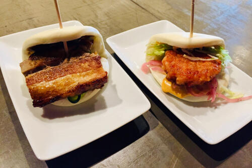 Momofuku - pork and shrimp buns