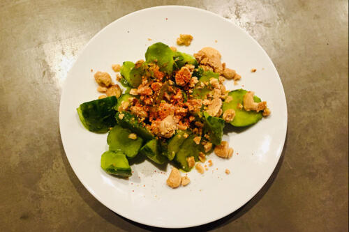 Momofuku - spicy cucumbers