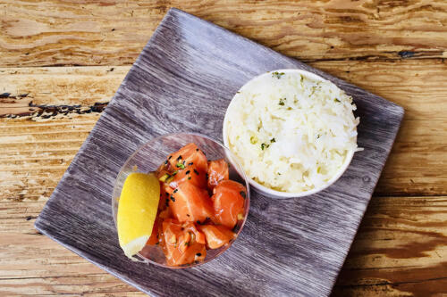 Blue Water Market and Grill - salmon poke