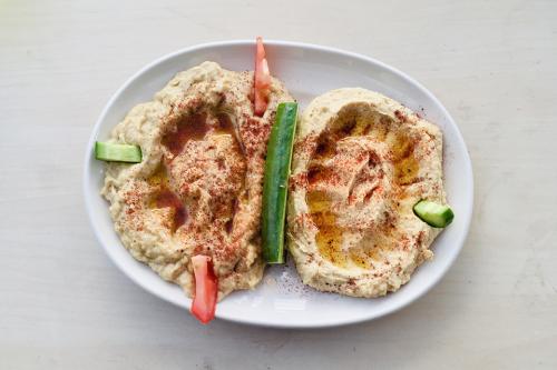 Sagmani's Restaurant - hummus and baba ghanoog