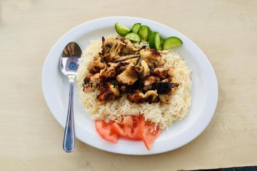 Sagmani's Restaurant - chicken tikka, rice