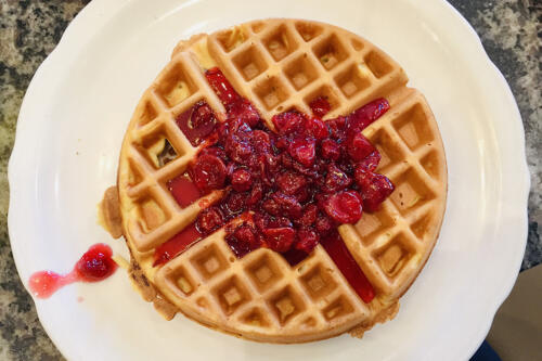 Richard Walker's Pancake House - cherry waffle