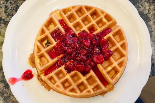 Richard Walker's Pancake House - cherry waffle